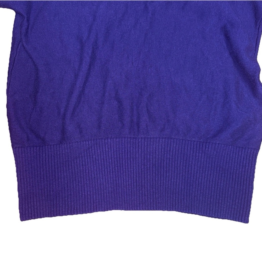 Lauren Ralph Lauren Cowl Neck Medium Royal Purple Sweater Fall Autumn - Picture 4 of 5